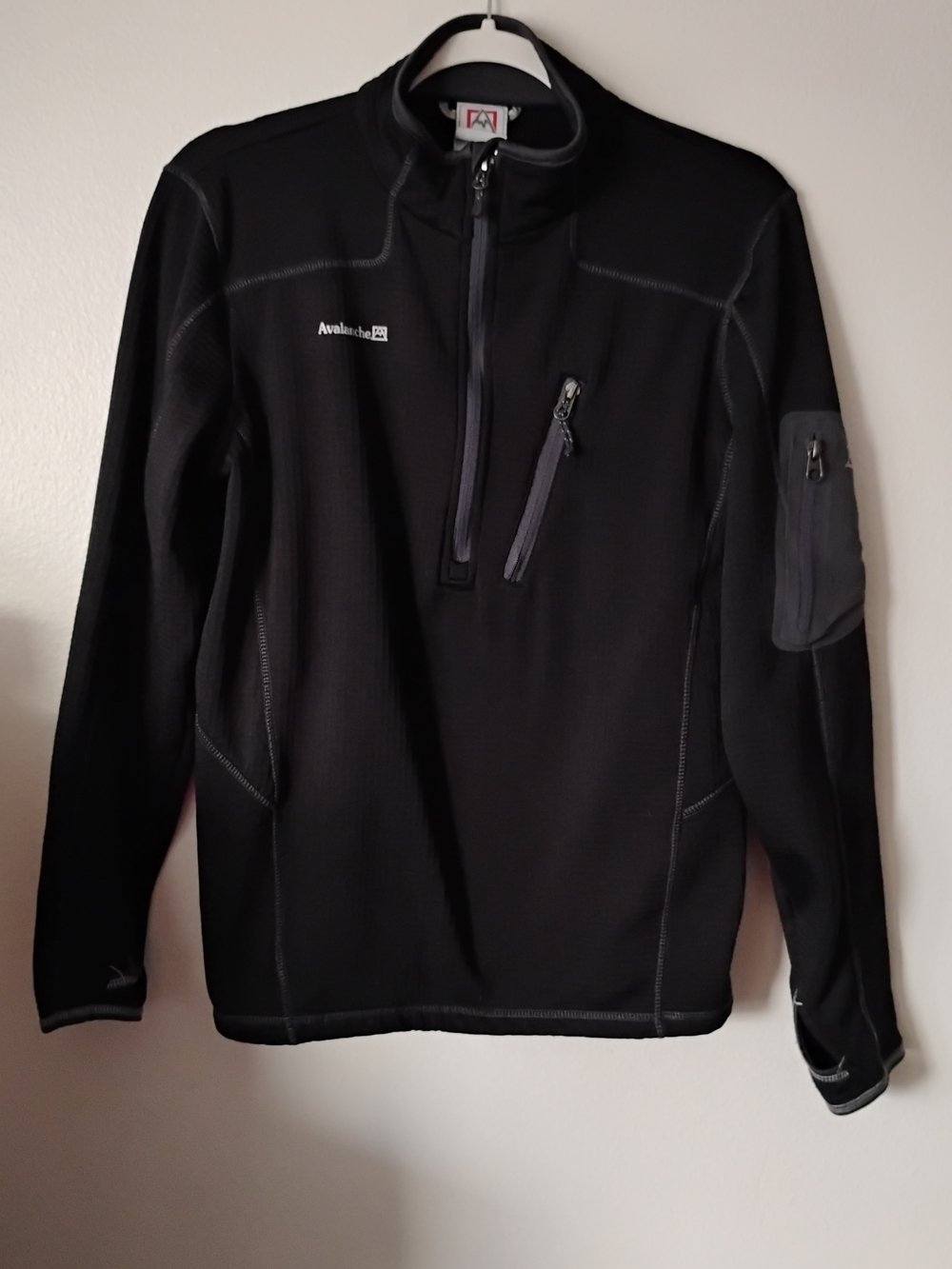 Avalanche Black Men's Half-Zip Performance Pullover